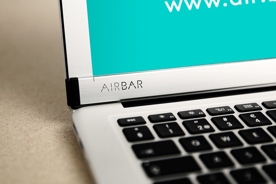 AirBar Converts MacBook Air Functional Touchscreen