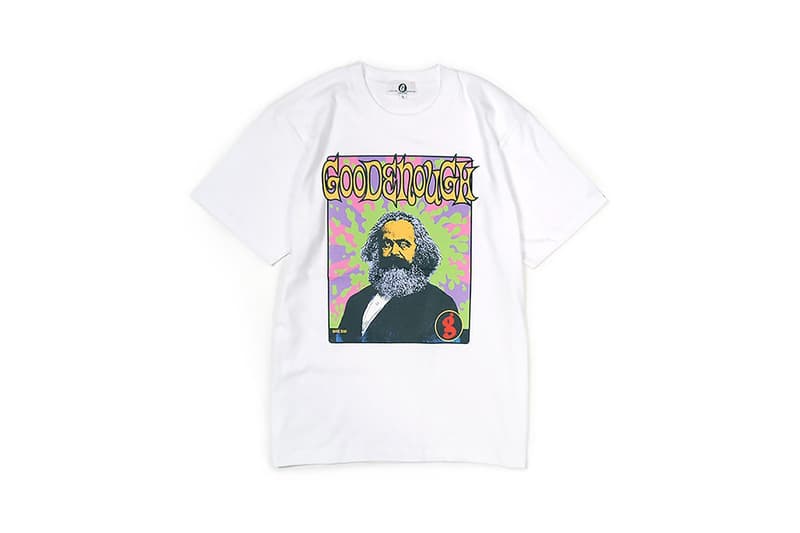 Hiroshi Fujiwara's GOODENOUGH Label Unveils a Pair Of "Karl Marx on Acid" Shirts