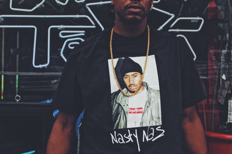 Rumored Nas Supreme Tee Closer Look
