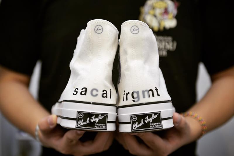 率先近賞 sacai x fragment design x Converse 三方聯乘 Chuck Taylor All Star 1970s 白色版本