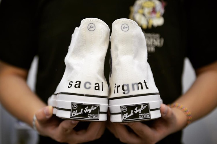 率先近賞 sacai x fragment design x Converse 三方聯乘 Chuck Taylor All Star 1970s 白色版本
