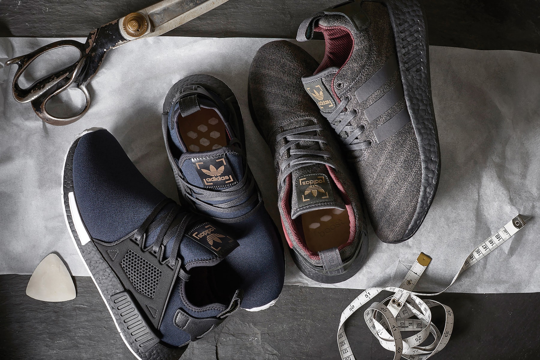 Size? x Henry Poole x adidas Originals NMD XR1 & NMD R2