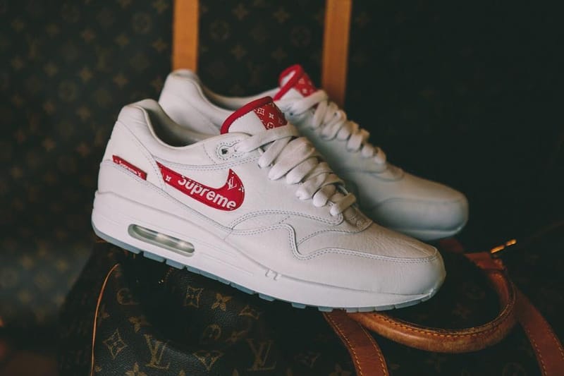 Supreme x Louis Vuitton x Nike Air Max 1「聯乘」定製配色