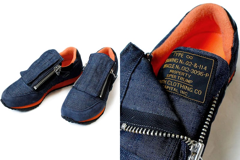 軍褸之變奏 - Kapital 丹寧版 MA-1 球鞋