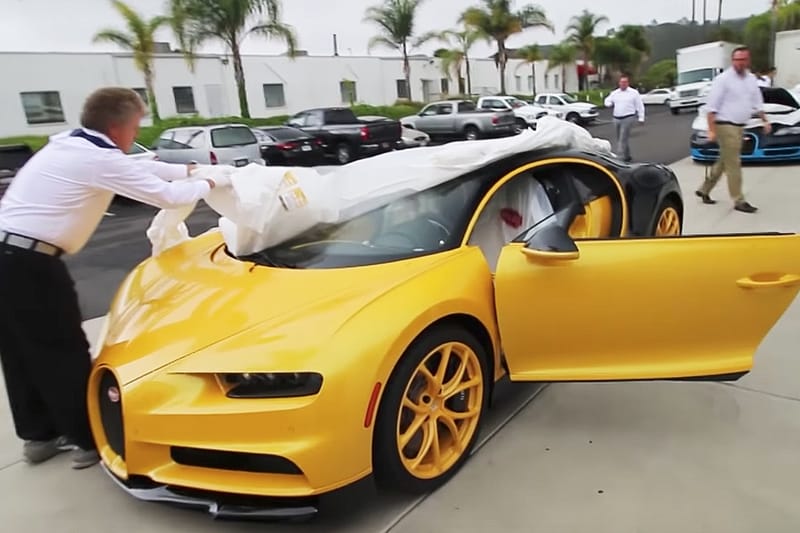 實況交收！北美首台地上最強超跑 Bugatti Chiron「開箱」片