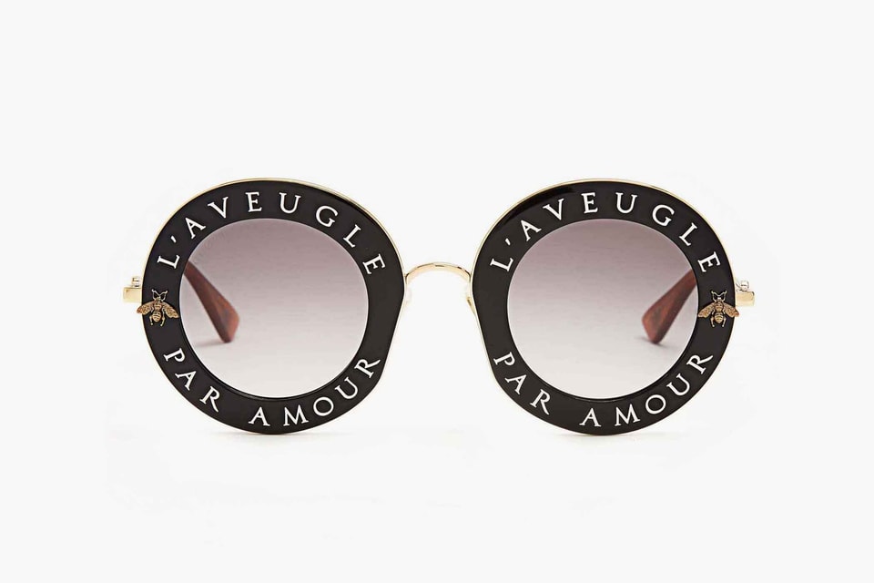 Gucci Par Amour」圓框復古太陽眼鏡| HYPEBEAST
