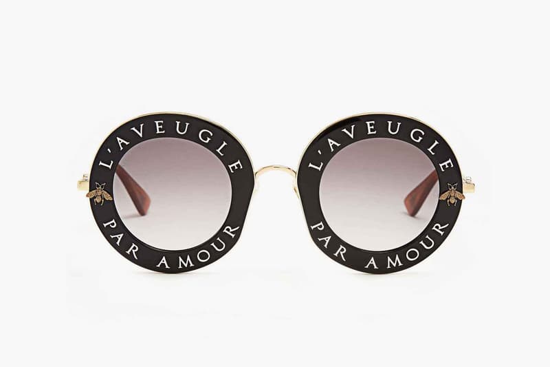 Gucci Par Amour」圓框復古太陽眼鏡| HYPEBEAST