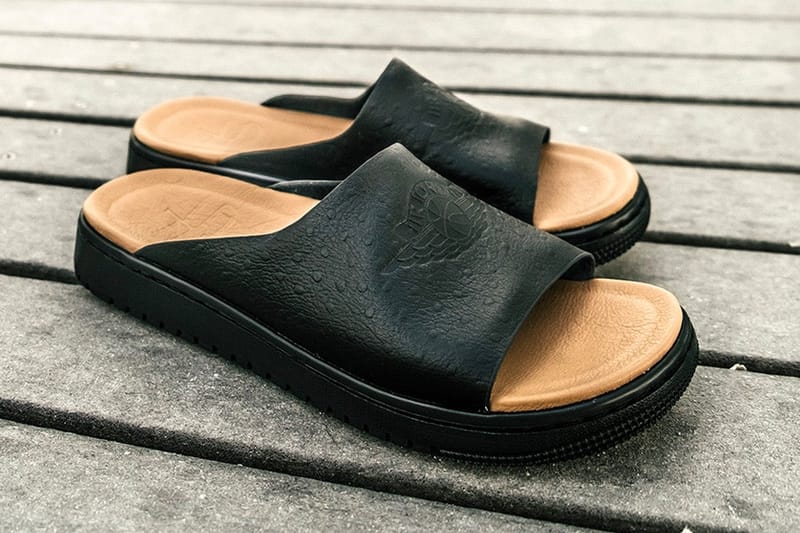 最高製作－SoleFly x Modero Jordan 1 打造高級皮革拖鞋