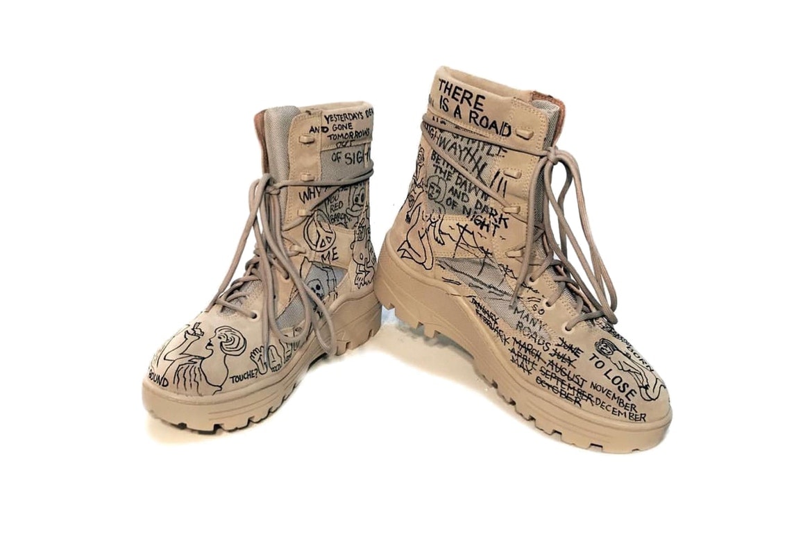 John Mayer 再度以 DIY 手法從 YEEZY Season 4 Military Boots 上展現獨特個人風格