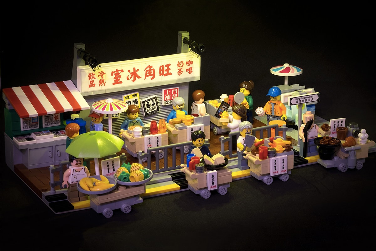 LEGO Ideas 網民自組 80 年代香港地道街頭小食情景模型