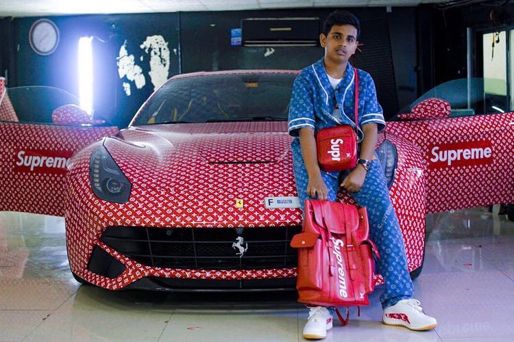杜拜富童 Money Kicks 打造「Supreme x Louis Vuitton」Ferrari