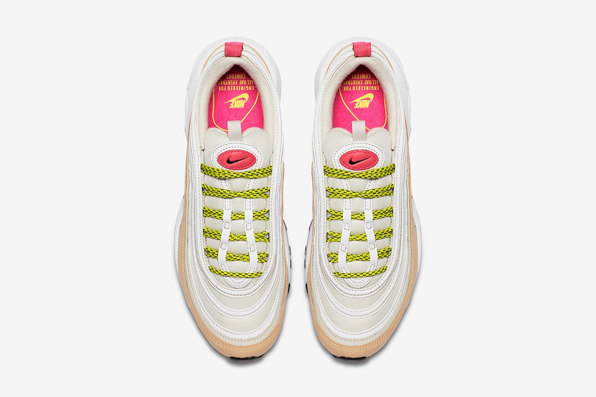 Nike Air Max 97 White/Tan/Pink/Neon Holiday 2017