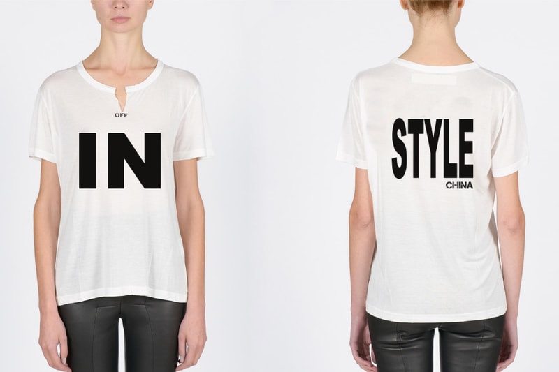 OFF-WHITE x《InStyle》聯乘 T-Shirt 香港區正式預售