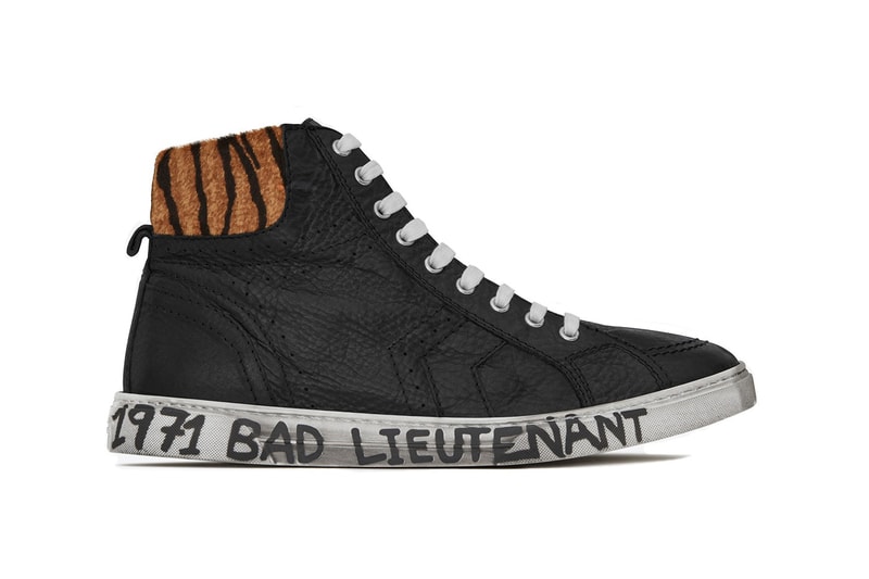 Saint Laurent Joe Mid Top Sneakers Scribbled Midsole