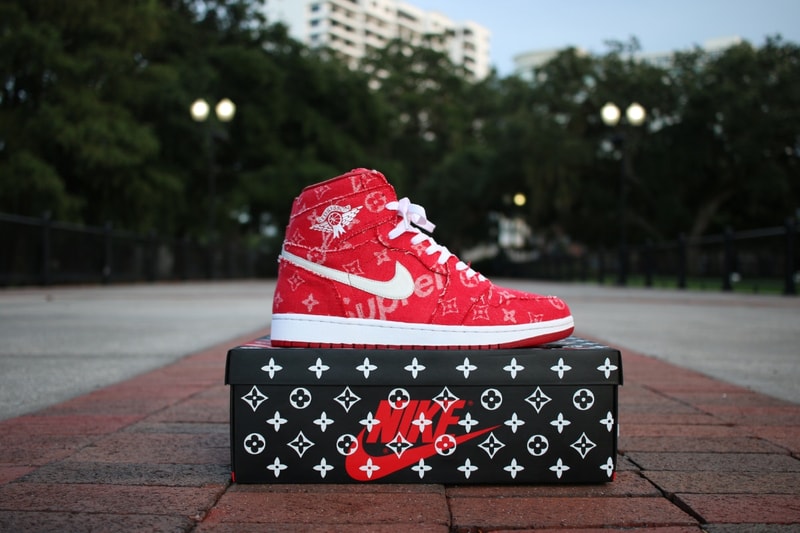 Supreme x Louis Vuitton Air Jordan 1 Custom
