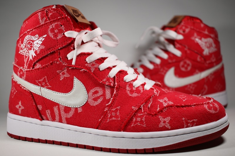 Supreme x Louis Vuitton Air Jordan 1 Custom