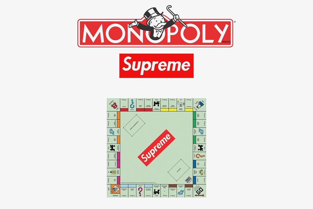 Supreme 或將在秋冬季度與 Monopoly 推出聯乘商品