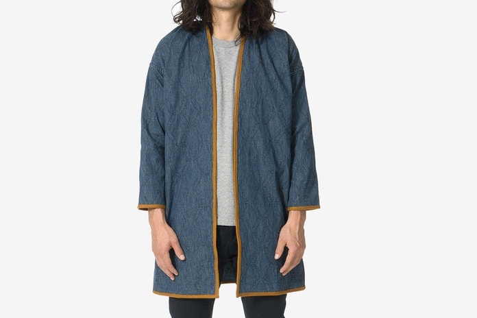 visvim 2017 秋冬全新藍染竹紋 Sanjuro Kimono 外套