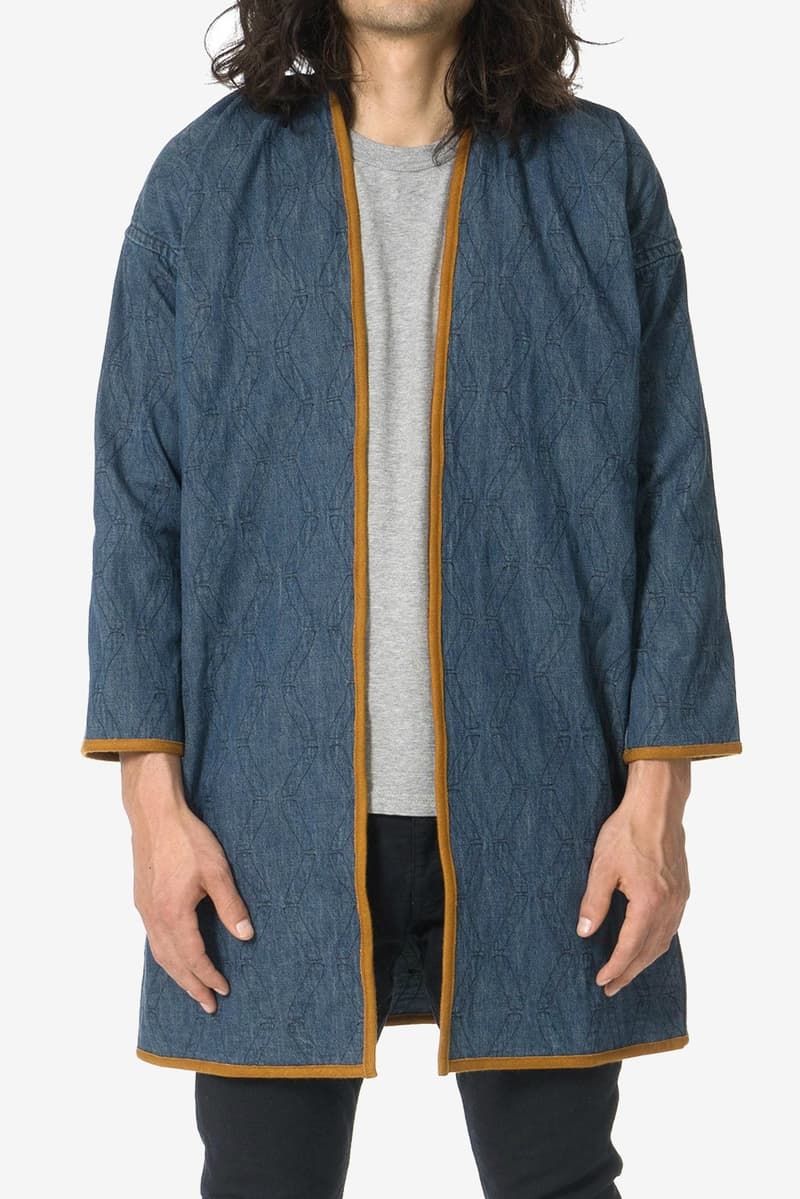 visvim Sanjuro Indigo Bamboo Coat