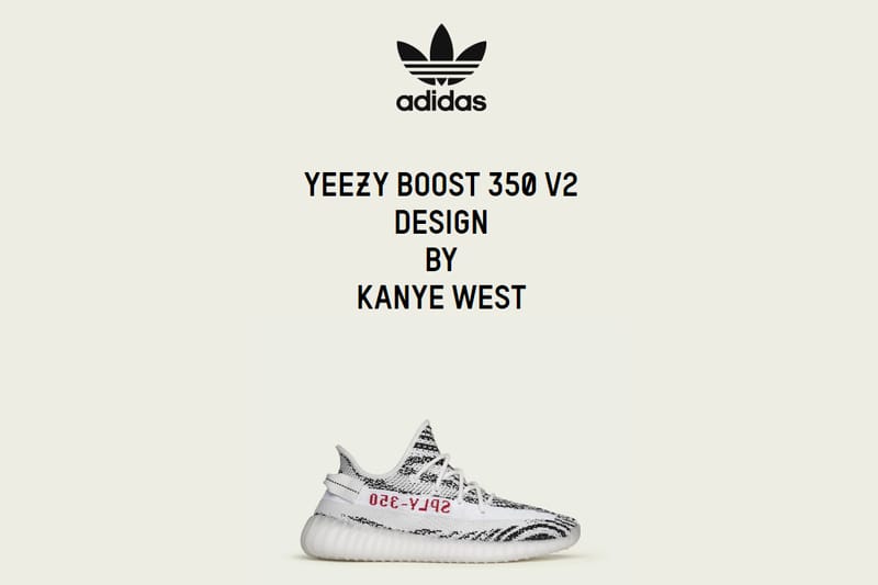 毫無預警 - adidas Originals 香港區宣布再上架 YEEZY BOOST 350 V2「Zebra」
