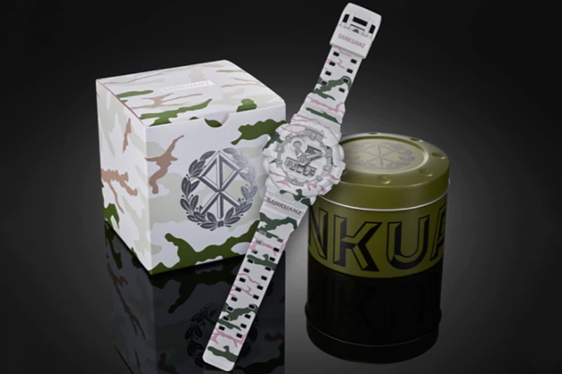 中國街頭勢力－G-Shock x SANKUANZ 以雪地迷彩作主軸之聯名手錶