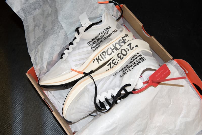 Virgil Abloh 為 Eliud Kipchoge 打造特製版 Nike Zoom Fly 專屬設計