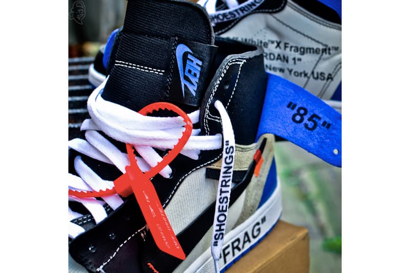 fragment design x Virgil Abloh x Air Jordan 1 客製三方聯乘鞋款一覽