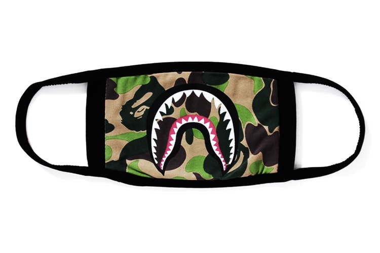 口罩狂熱-BAPE 推出經典迷彩鯊魚口罩