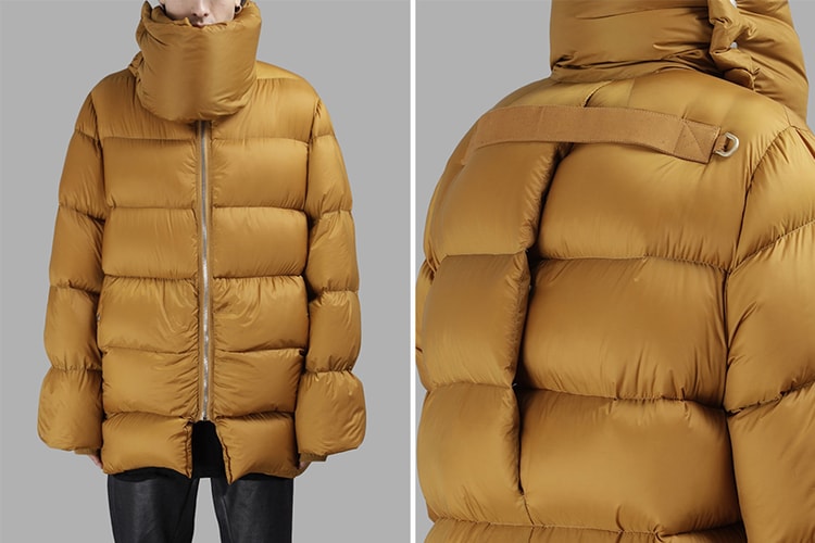 Rick Owens 2017 秋冬全新高領羽絨外套上架