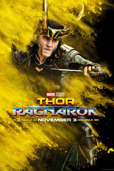 八彩繽紛！《Thor: Ragnarok》釋出全新個人視覺形象海報
