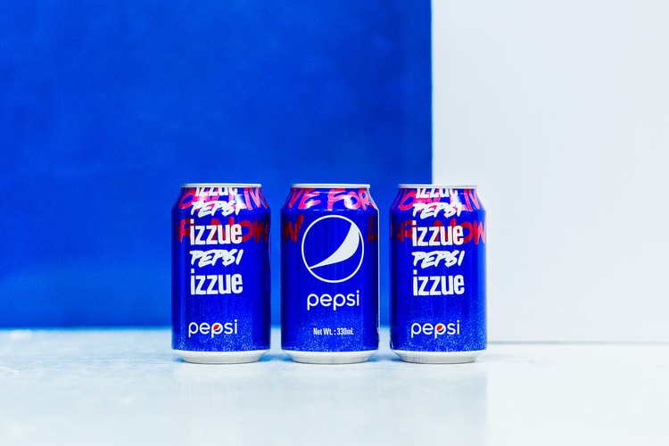 Pepsi x izzue 聯乘推出別注設計汽水罐