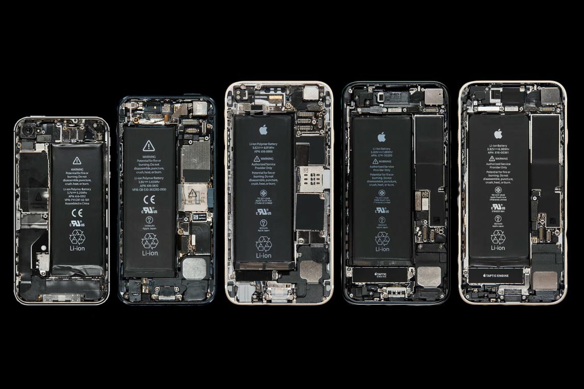一舉公開－全視歷代 Apple iPhone 的內部完整結構
