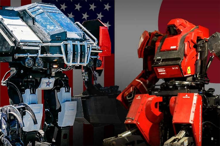 世界首次 - 美日大型機械人對戰