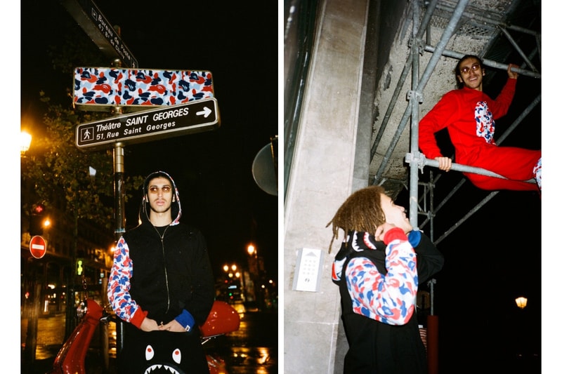 紅白藍猿味－A BATHING APE® 釋出巴黎別注系列造型錄