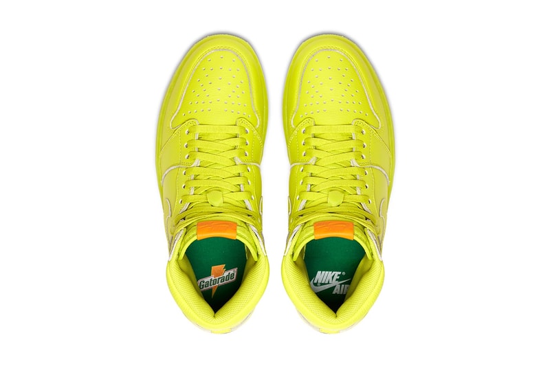 Gatorade x Air Jordan 1 Retro High OG 全新配色設計「Lemon Lime」