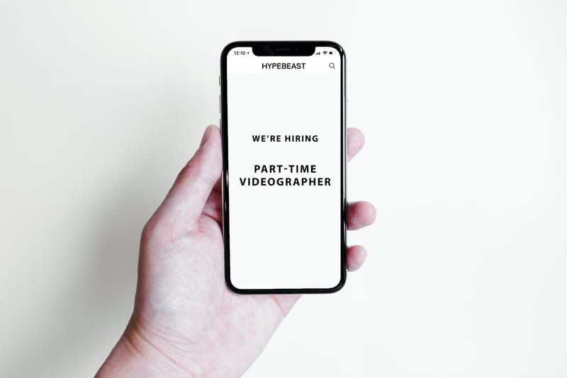 HYPEBEAST 中文版誠招香港地區兼職／實習 Videographer