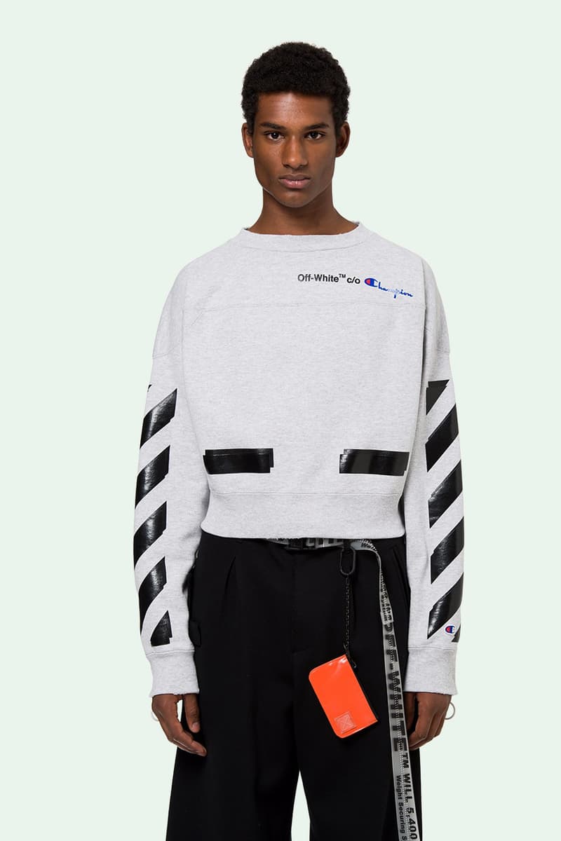 突擊上架！OFF-WHITE x Champion 聯名單品預覽