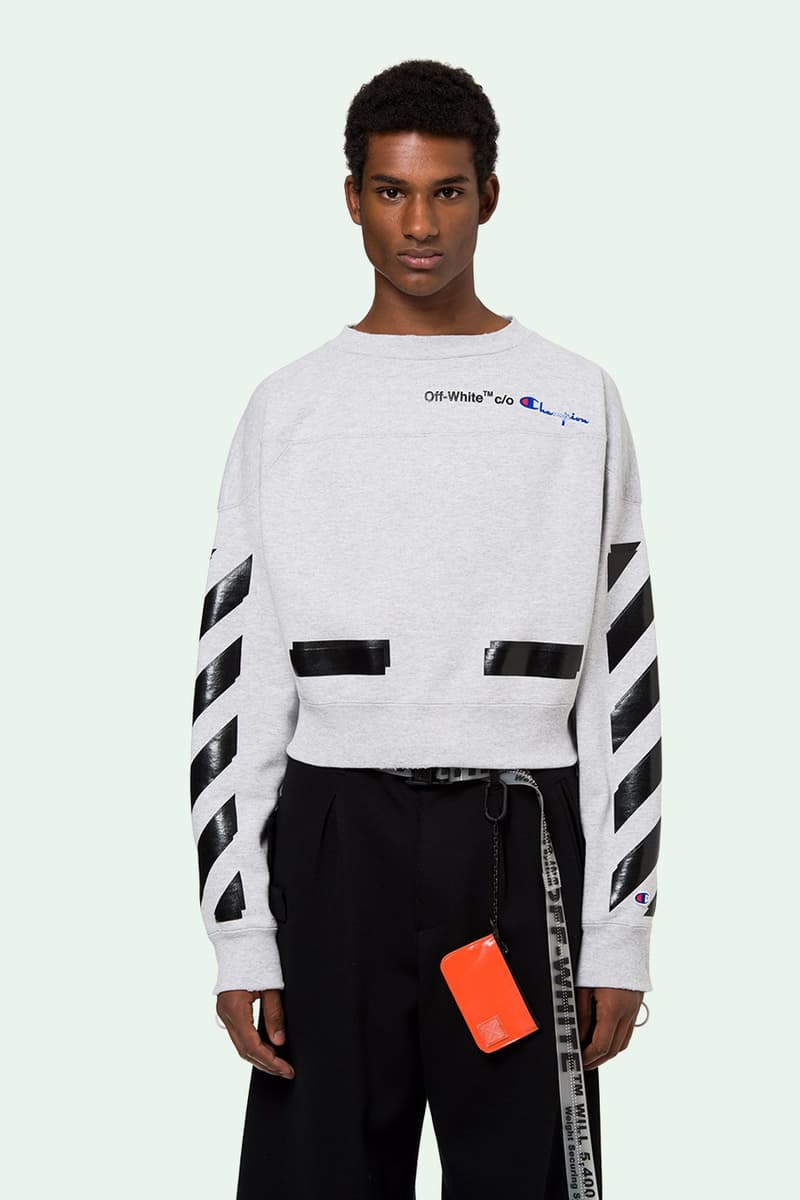突擊上架!OFF-WHITE x Champion 聯名單品預覽