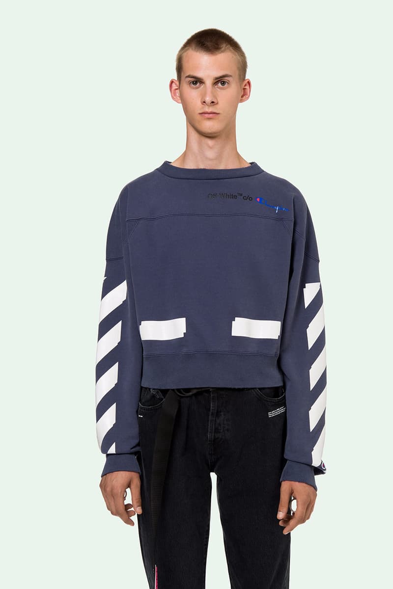 突擊上架!OFF-WHITE x Champion 聯名單品預覽
