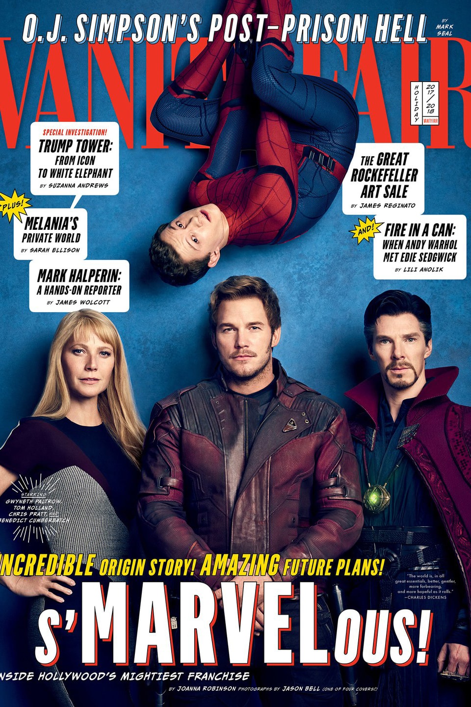 《Avengers: Infinity War》登上《Vanity Fair》雜誌封面