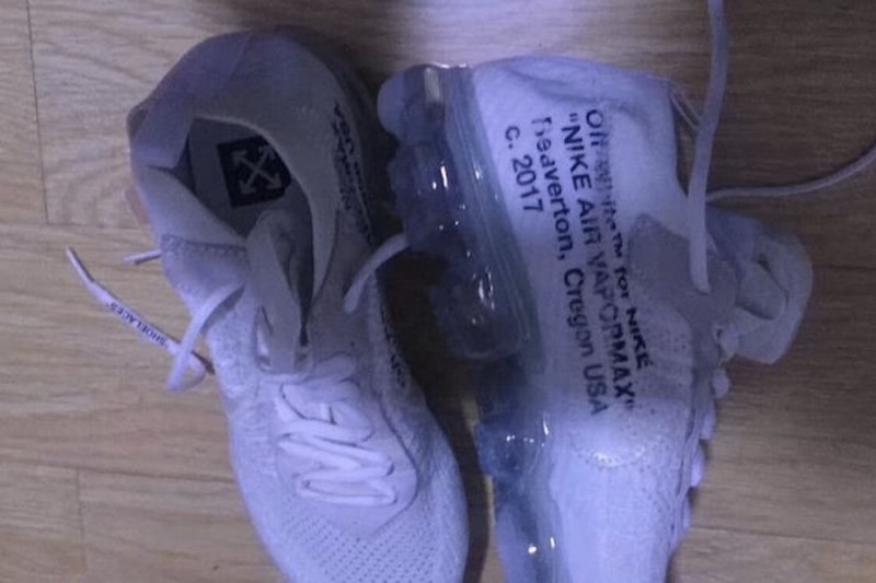 Virgil Abloh x Nike Air VaporMax 2018 年白色聯乘配色曝光！