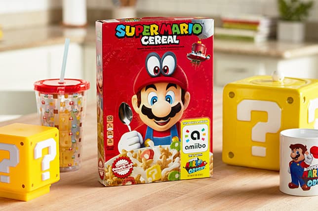 Super Mario Cereal 營養麥片即將登場