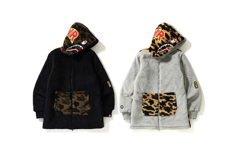 新品種！A BATHING APE® 1ST CAMO 絨毛鯊魚帽夾釋出！