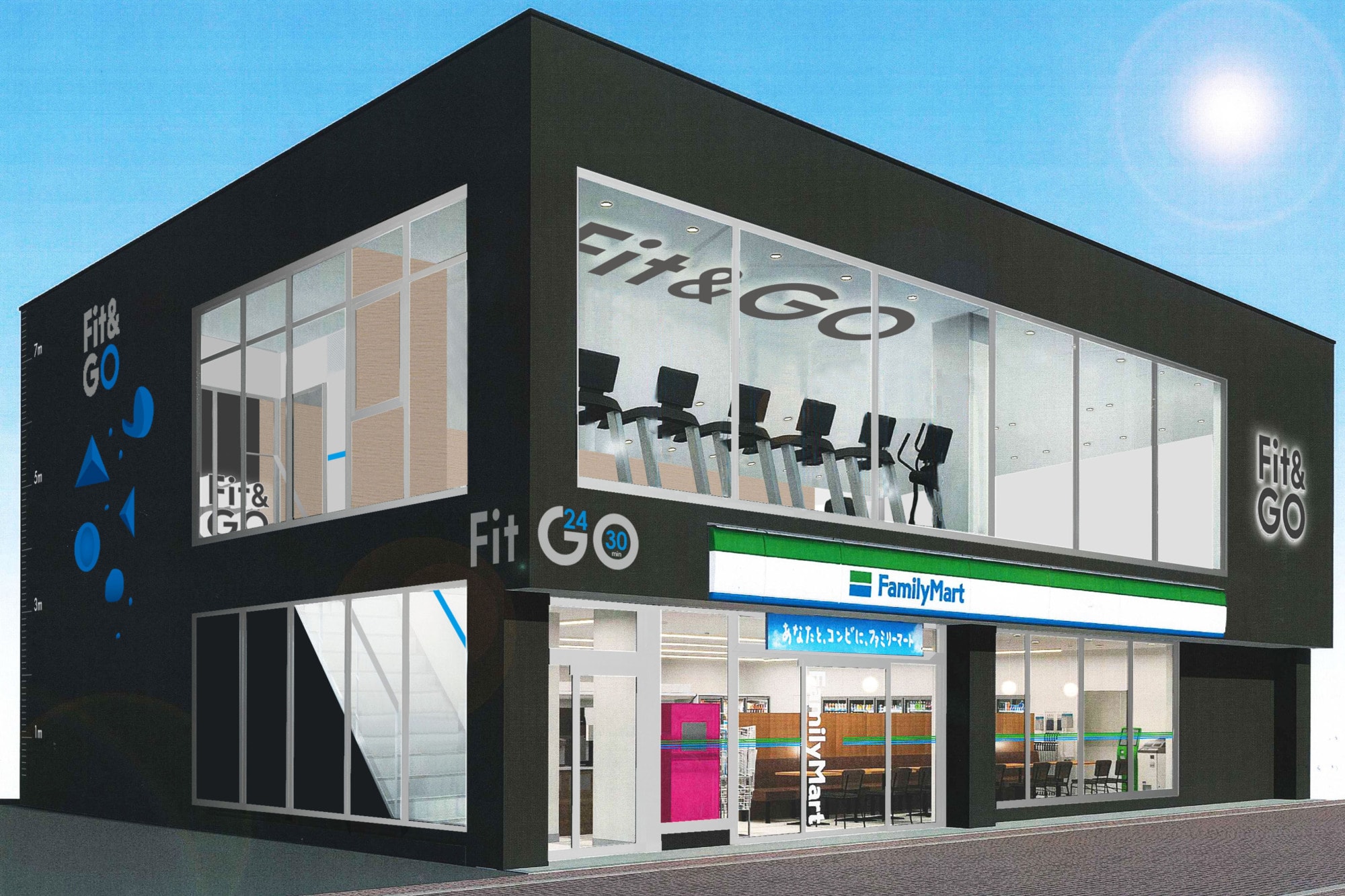 日本 Family Mart 最新連鎖健身室 Fit & GO 即將開業