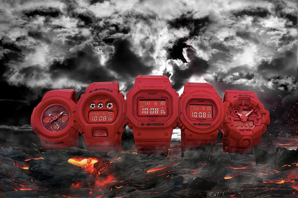 35 周年別注 G Shock 全紅 Red Out 系列即將登場 Hypebeast