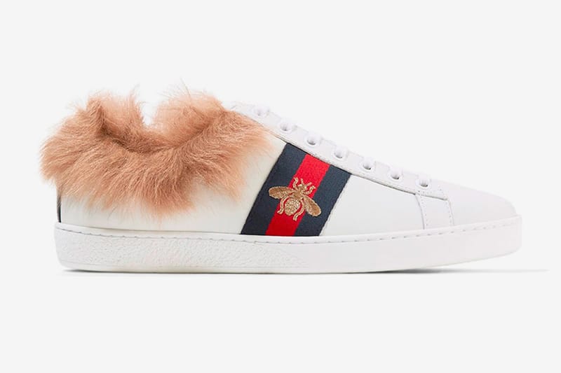皮草單品的最終作？GUCCI 推出全新的 Ace 絨毛鞋款