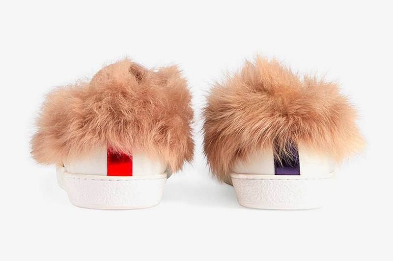 皮草單品的最終作？GUCCI 推出全新的 Ace 絨毛鞋款