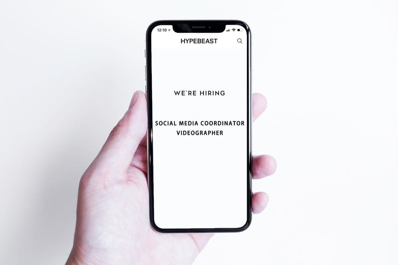 HYPEBEAST 中文版誠徵香港地區 Social Media Coordinator / Videographer