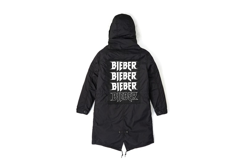 Justin Bieber x Alpha Industries 聯乘別注外套系列
