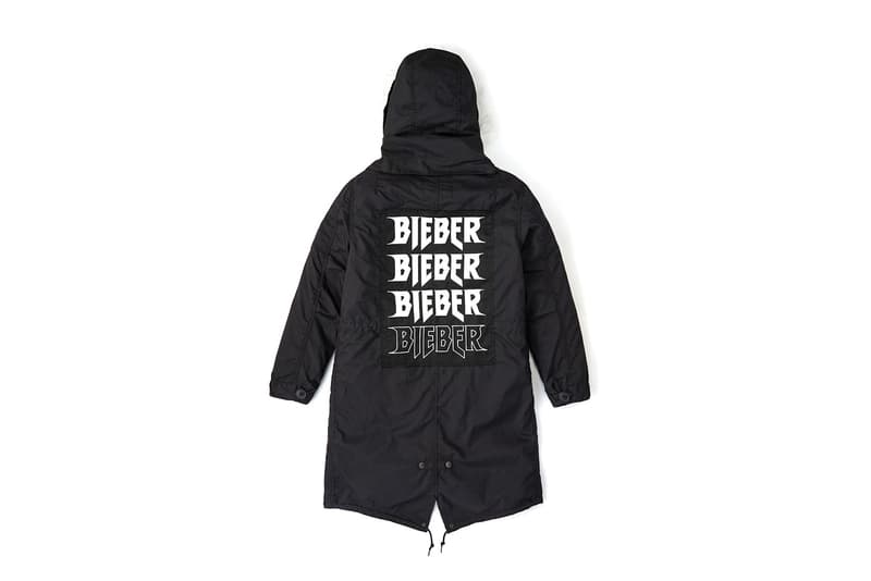 Justin Bieber x Alpha Industries 聯乘別注外套系列